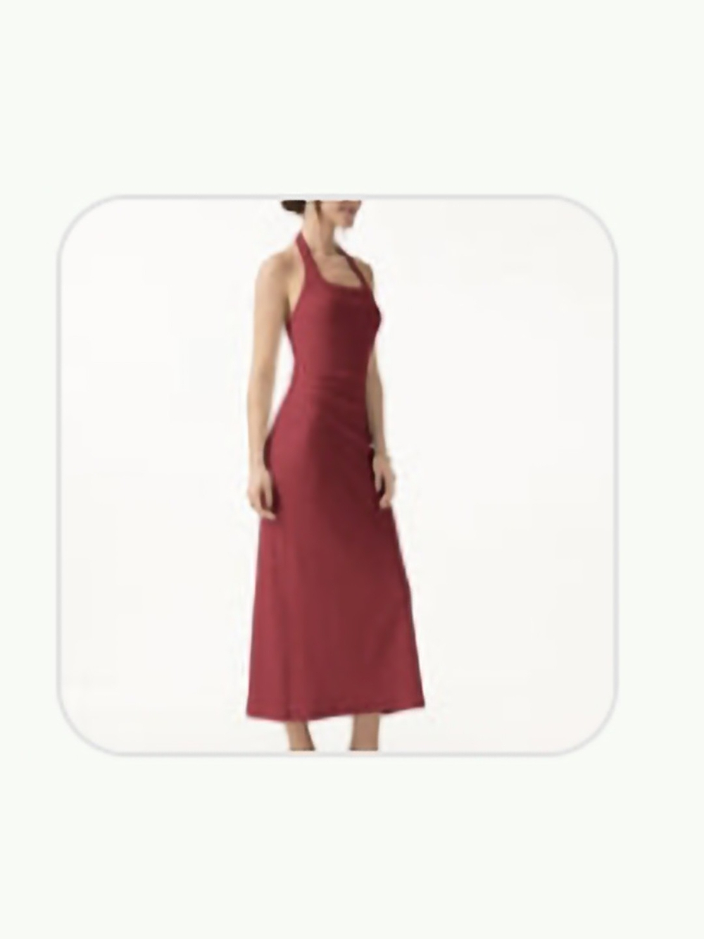 OGL Women's Halter Maxi Dress in Wine